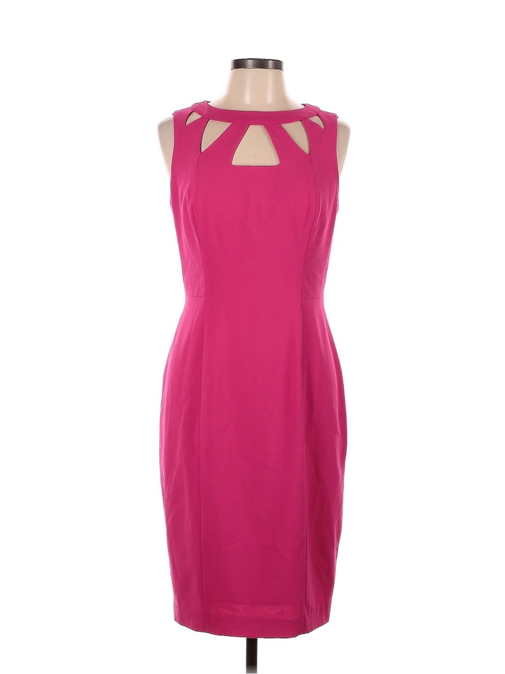 Eliza J Fuchsia Cutout Midi Sheath Dress